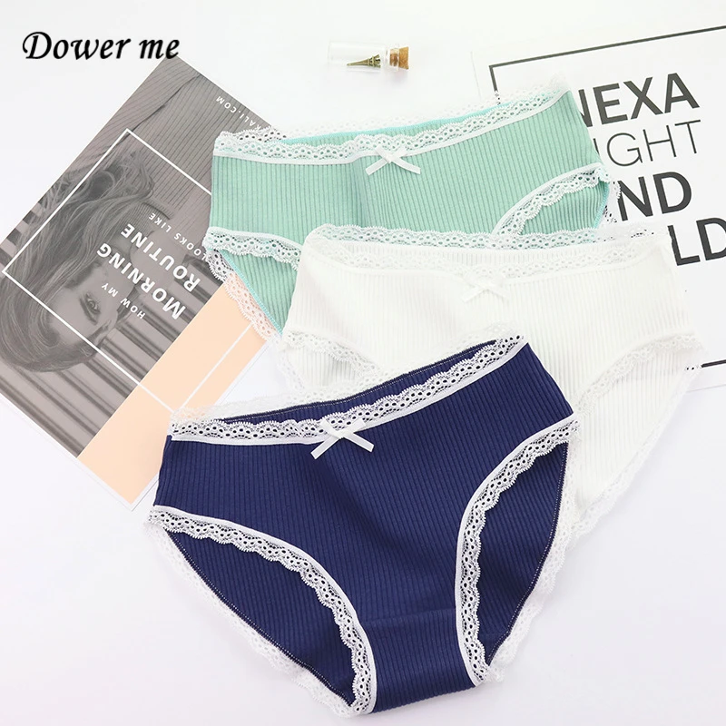 Free Shipping Summer Breathable Ladies Briefs 5Lot Mid -8853