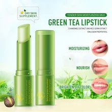 1 шт., сыворотка зеленого чая для улучшения губ, основа для макияжа, натуральная Увлажняющая губная помада, крем для ухода за губами, защитный Обесцвеченный бальзам для губ TSLM2