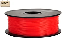 6 Roll Anet 3d printer filament 1KG/Roll PLA 1.75mm/3mm plastic Rubber Consumables Material MakerBot/RepRap