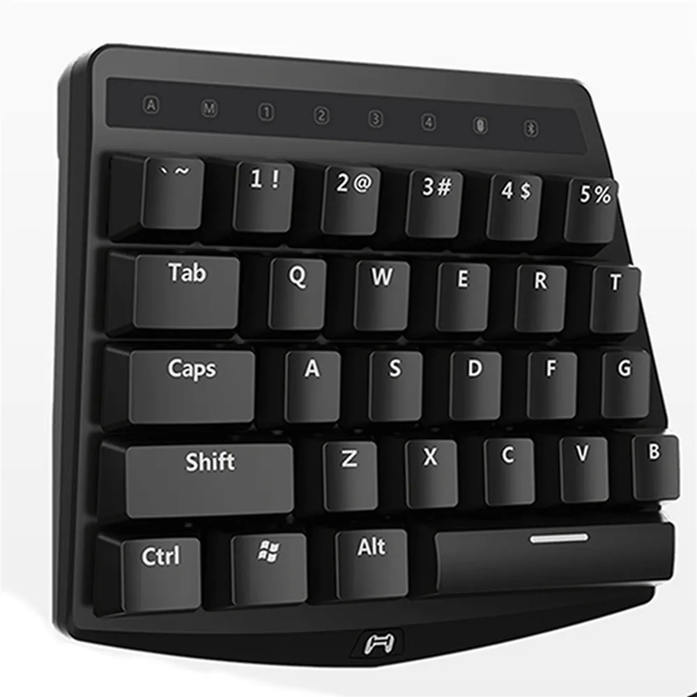  XBERSTAR One Hand PUBG Mobile Mechanical Keyboard for Android iOS iPhone LED Mini Keyboard Game Per