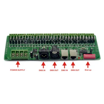 

led controller rgb controller DMX512 30 Channels 9V-24V Decoder Controller Dimmer for RGB LED Strip Lamp Light