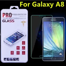 100 шт/партия 0,3 мм 2.5D взрывозащищенное Закаленное стекло передняя защита экрана пленка для Samsung Galaxy A8 A8000