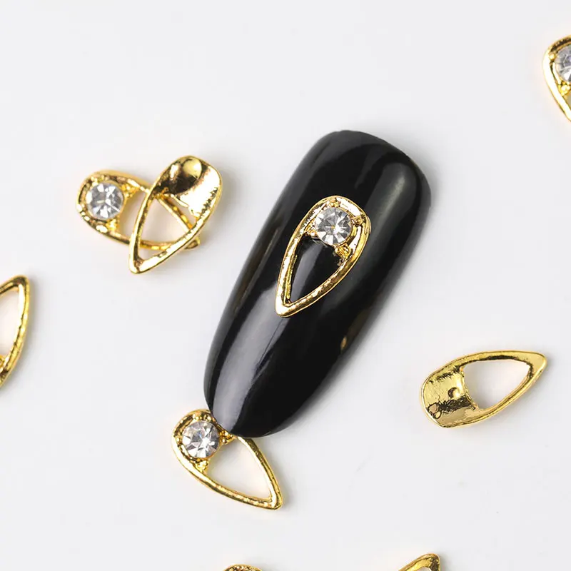 

2019 new 10 pieces crystal bright pearl nail rhinestone alloy Nail Art decorations glitter DIY 3D CJE nail jewelry pendant