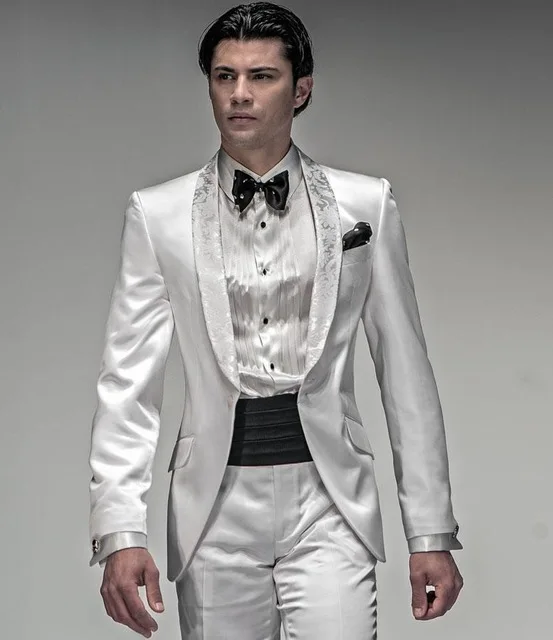 Popular White Wedding Tuxedos for MenBuy Cheap White Wedding Tuxedos