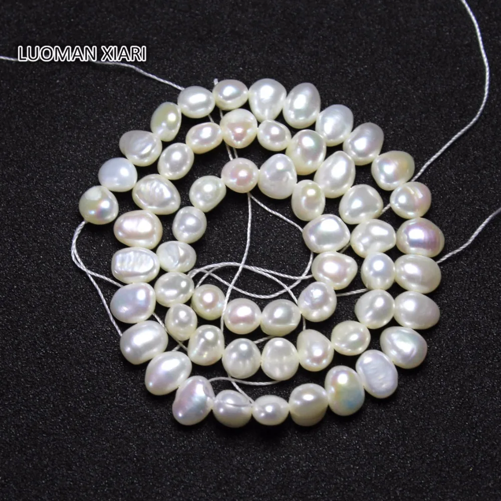 

Wholesale Natural Freshwater Irregular Random Shape Pearl Beads For Jewelry Making DIY Bracelet Necklace 6-7 mm Strand 15''