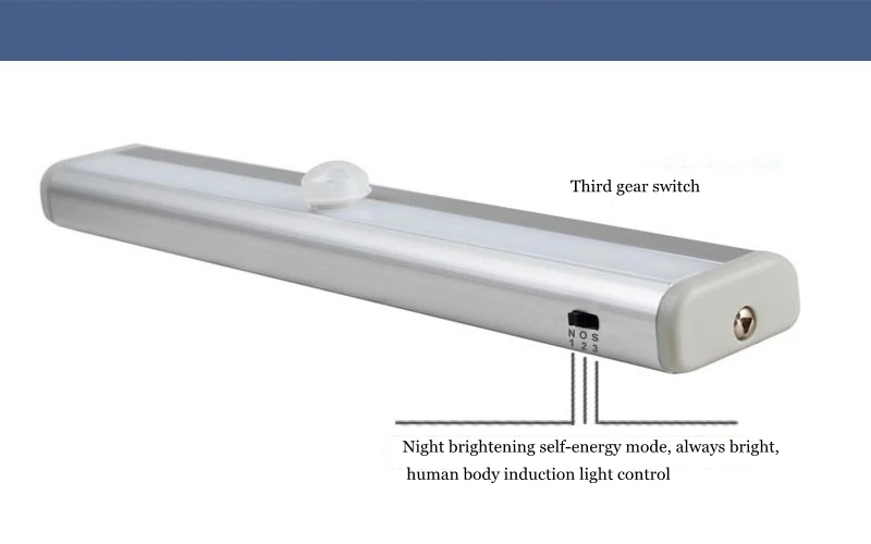 Светодиодный датчик движения ночник для шкафа 6 светодиодный s/10 светодиодная батарея с питанием от шкафа ночного освещения Беспроводная активированная лампа движения