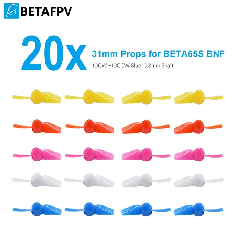 

BETAFPV 5 Sets 2-blade FPV Props 31mm Paddle 0.8mm Shaft for Tiny Whoop Quad