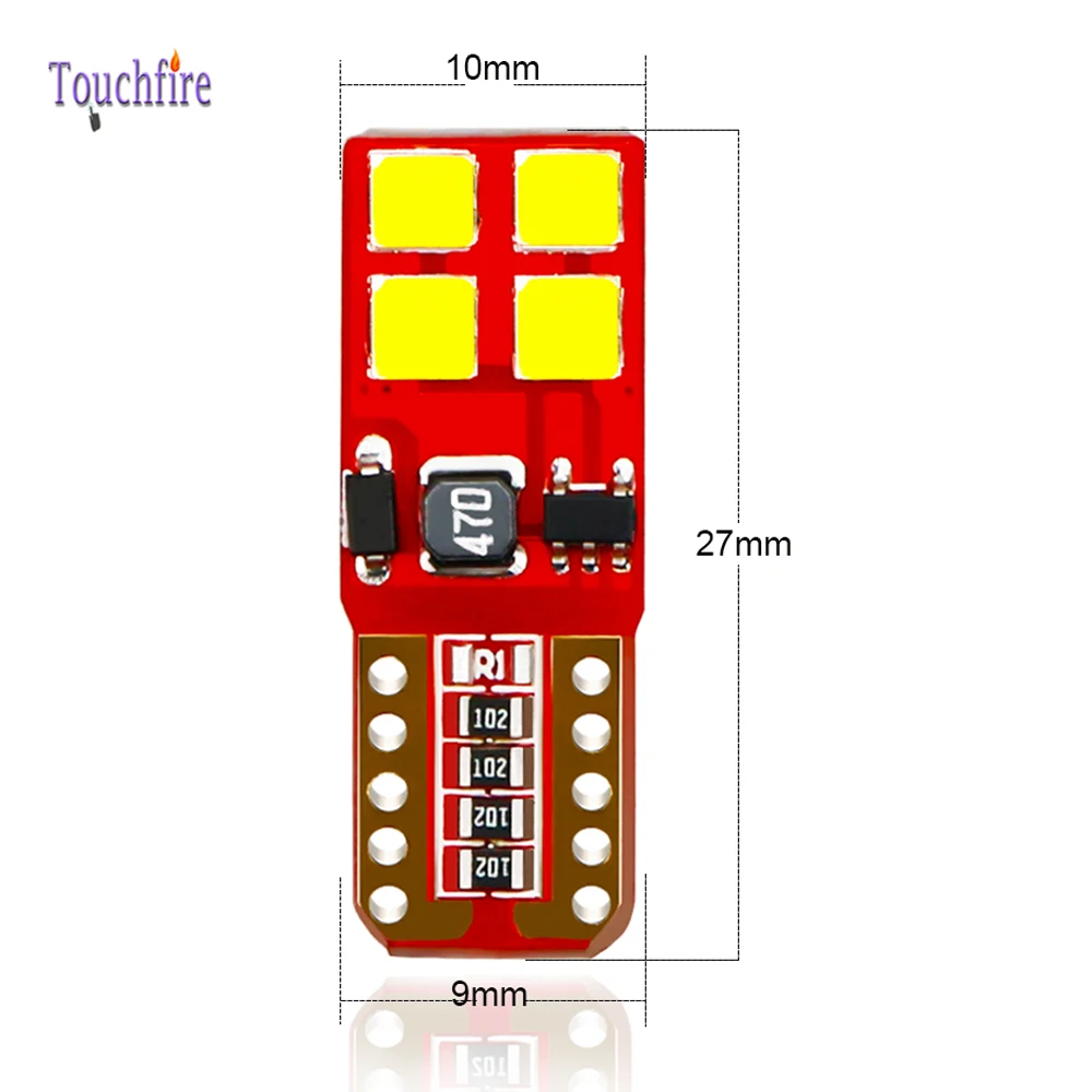 100 шт. светодиодный W5W T10 194 168 CANBUS 3030SMD 8 светодиодный для парковочного места лампа автомобиля авто тормоз с клиновым разжимом Лампа Белый Лицензированная лампа