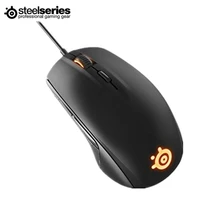 Original SteelSeries Rival 100 Gaming Mouse USB Wired Optical 4000DPI Mice Mouse With Prism RGB Illumination Steelseries Mouse