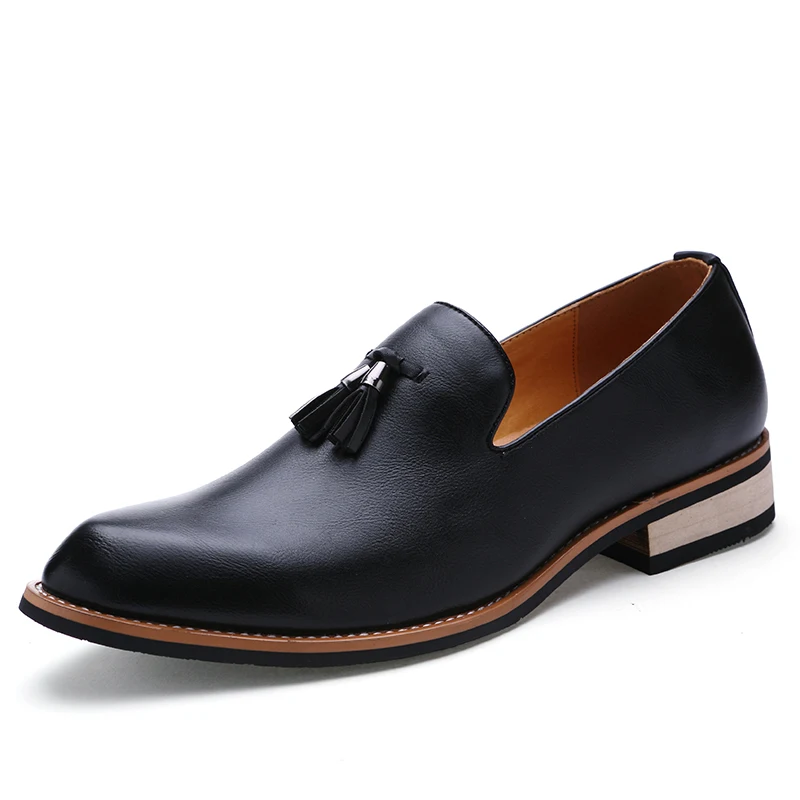 italian vintage men leather footwear luxury brand tassel formal leather suit shoes men elegant wedding business oxfords for men (49)
