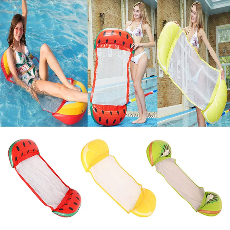 cheap Inflatable Water Hammock Floating Bed Lounge Drifter Portable for Swimming Pool Beach ASD88