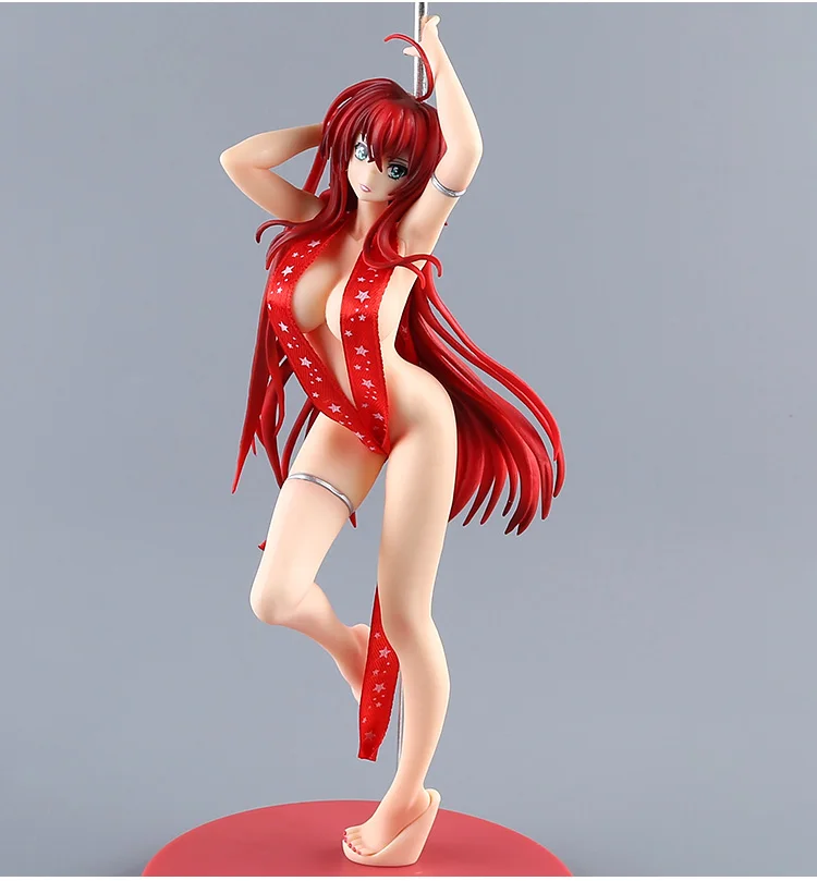 

New Anime High School DxD Rias Gremory Pole Dance Soft Chest Sexy PVC Action Figures Statues Toy no retail box (Chinese Version)