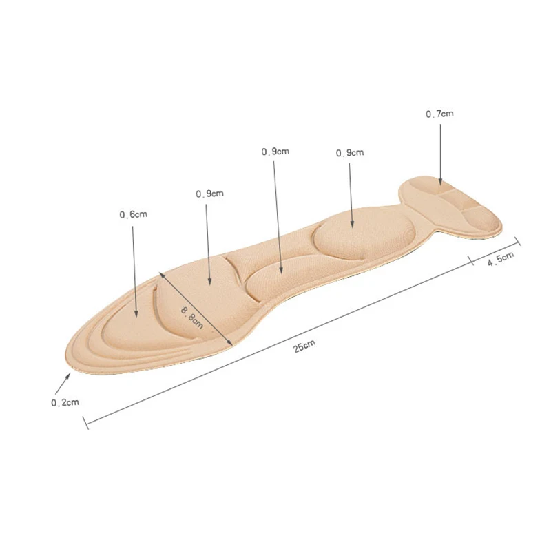 

1 Pair Insole Pad Inserts Heel Post Back Breathable Anti-slip for High Heel Shoe MUG88