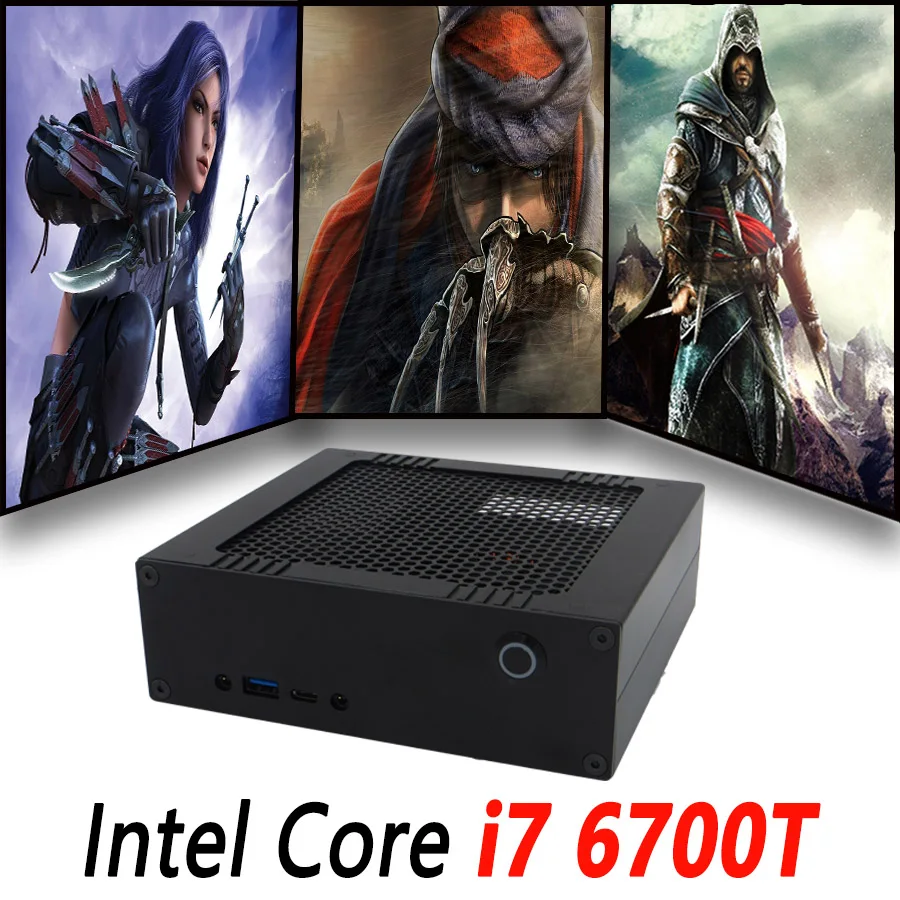 Мини Ordinateur С Intel Core i7 6700 Т 4C8T Макс 3.6 ГГц DDR4 M.2 SSD 4 К HD Graphics 530 HTPC Windows 10 Pro Mini PC wi fi|mini