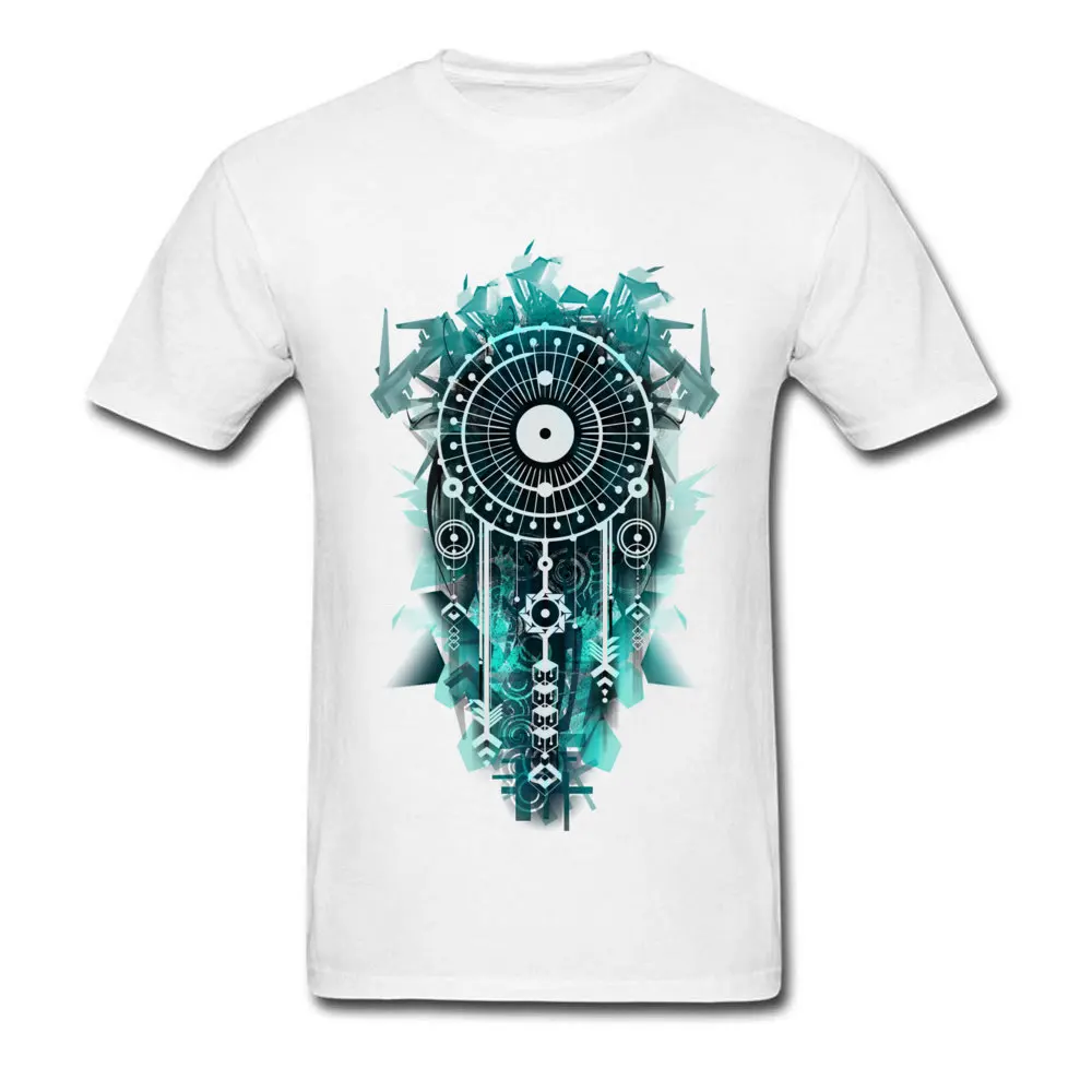DreamCatcher Funky Custom Tees O-Neck Thanksgiving Day Cotton Short Sleeve T-Shirt for Men Europe Tops Shirts Drop Shipping DreamCatcher white