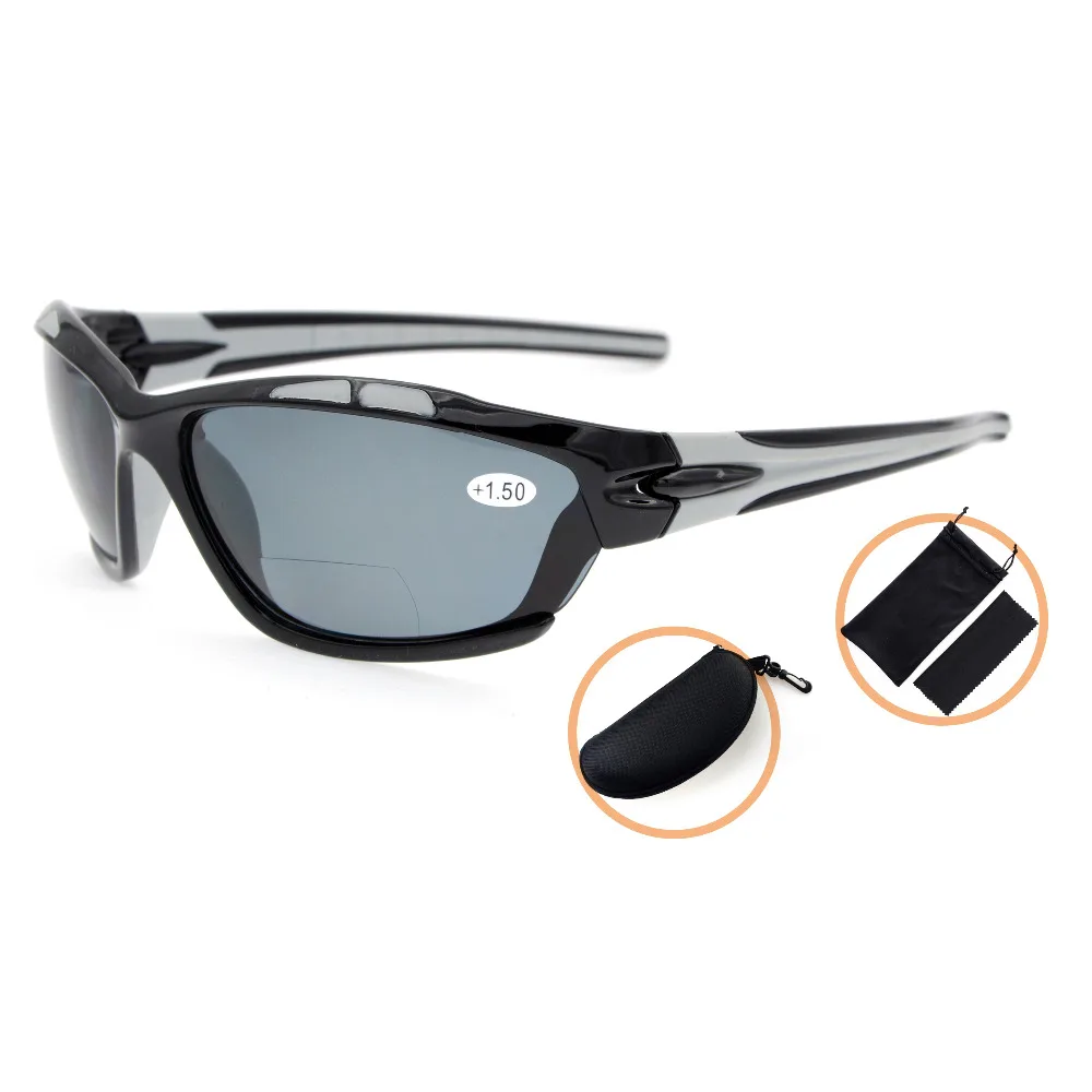 TH7007PGSG Eyekepper TR90 Unbreakable Sports Polycarbonate Polarized Bifocal Sunglasses +1.50/+2