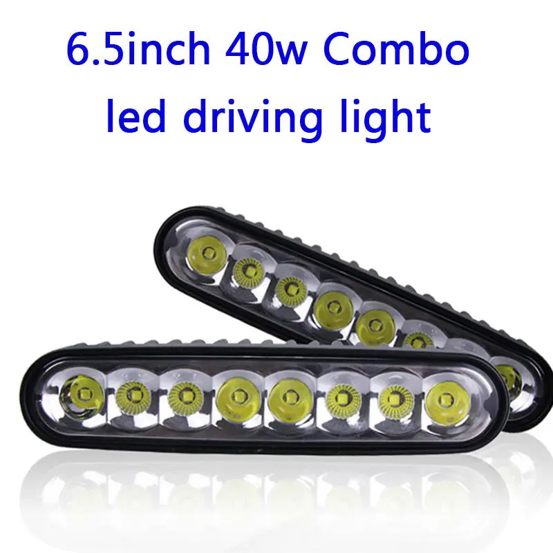 1 40W LED Working Light 6 Inch 7 inch Flood Lights for Motorcycle Driving Boat Car Tractor Truck SUV 6 Inch Flood Lights 40W LED Work Light Bar Combo 7 Inch LED Offroad Car ATV 4WD Wagon Pickup Bus 