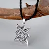 Kinitial Slavic Norway Viking Square Pendant Necklace Star Rus Amulet Pendant Talisman Pagan Men Pendants Necklaces Jewelry ► Photo 3/6