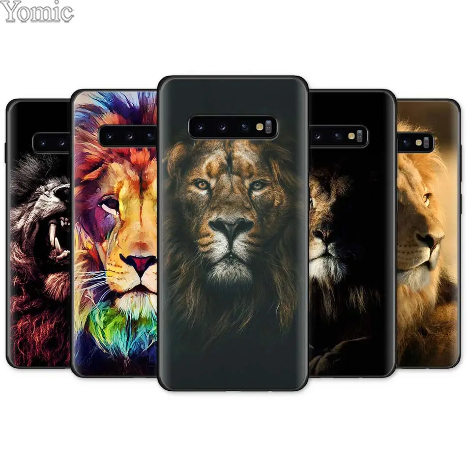 Король тигр лев черный мягкий чехол для телефона с изображением цветов Samsung Galaxy S20