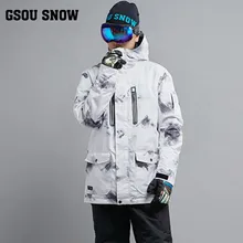 Куртка мужская для сноуборда GSOU SNOW горнолыжный костюм мужской, горные лыжи куртка,лыжный костюм мужской,костюм сноуборд мужчины