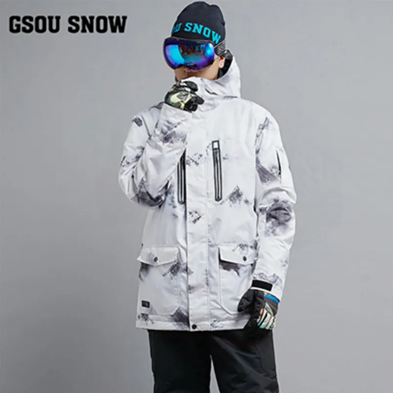 

2018 Wintersport GS Snowboard Jacket Waterproof Ski Jacket Men Snow Ski Suit Chaqueta Esqui Hombre Mannen Ski-jack