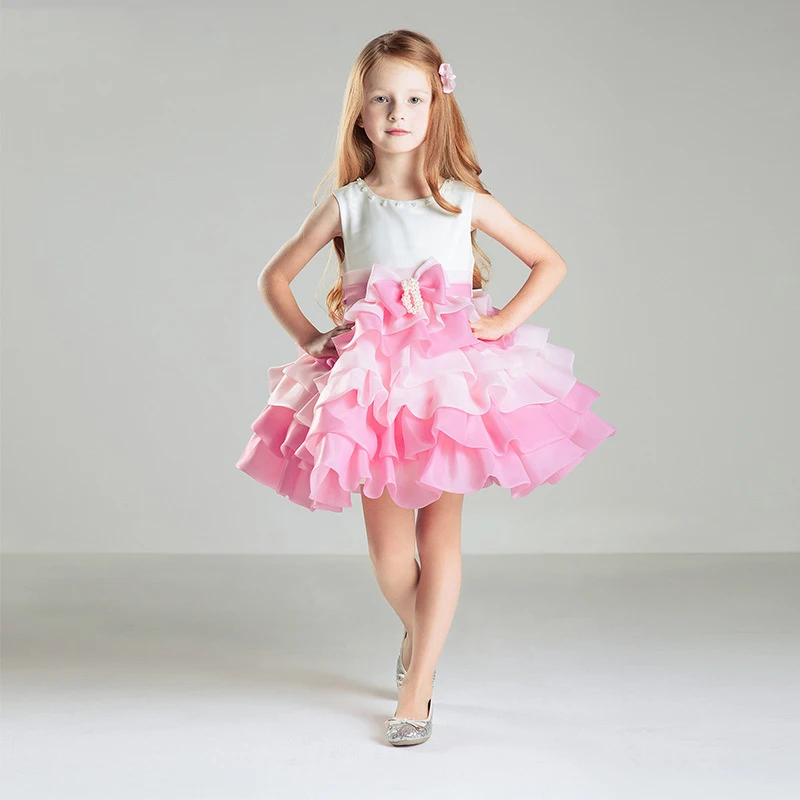 

Flower Girls Dresses For Party And Wedding Princess Dress ButterFly Girl Summer Dress