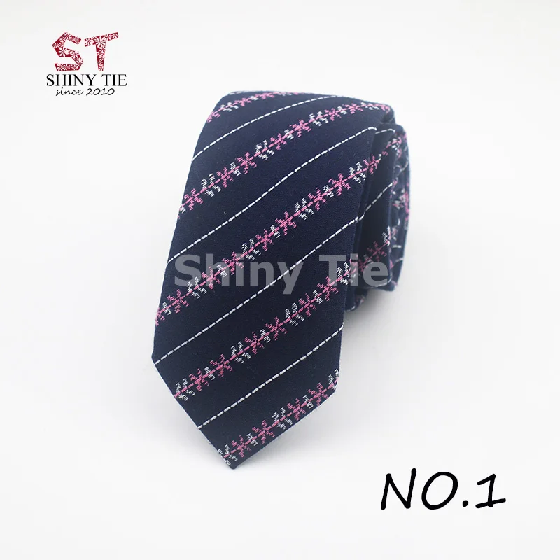 Дизайн Европейский Стиль хлопок и шерсть галстук для Для мужчин Бизнес 6 см Полосатый плед Мягкая малые галстуки Галстук платье аксессуары подарок - Цвет: 1