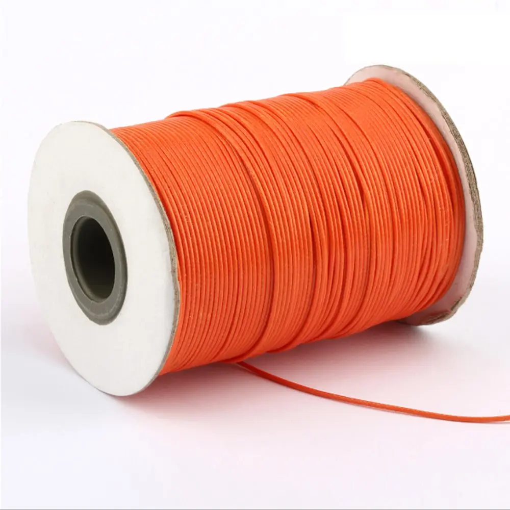 NEW 10 Meters 1mm 1.5mm Waxed Cotton Cord Waxed Thread Cord String Strap Necklace Rope Bead DIY Jewelry Making for Bracelet