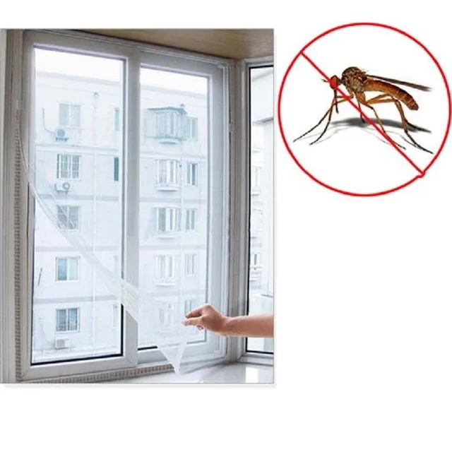 Fly Mosquito Window Net Mesh Screen Room Cortinas Mosquito Curtains Net Curtain Protector Fly Screen Inset - Цвет: white