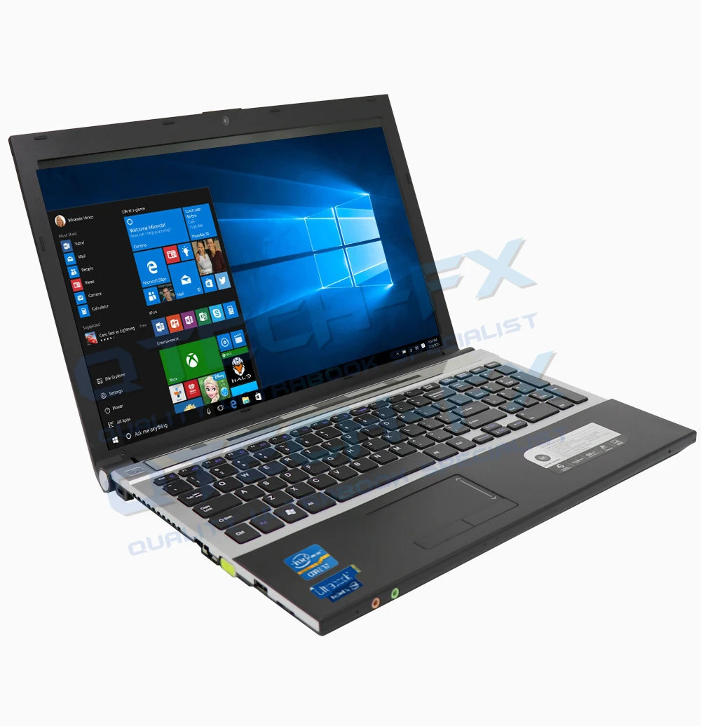 15," игровой ноутбук i7 8 ГБ ОЗУ SSD 512 ГБ 256 ГБ 128G большой ноутбук ПК DVD металлический бизнес AZERTY итальянская испанская Русская клавиатура