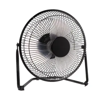 

LILENG 6" 8" 10" Large Black All Metal Electric Rotating USB Powered 18650 Battery Powered Desktop Fan