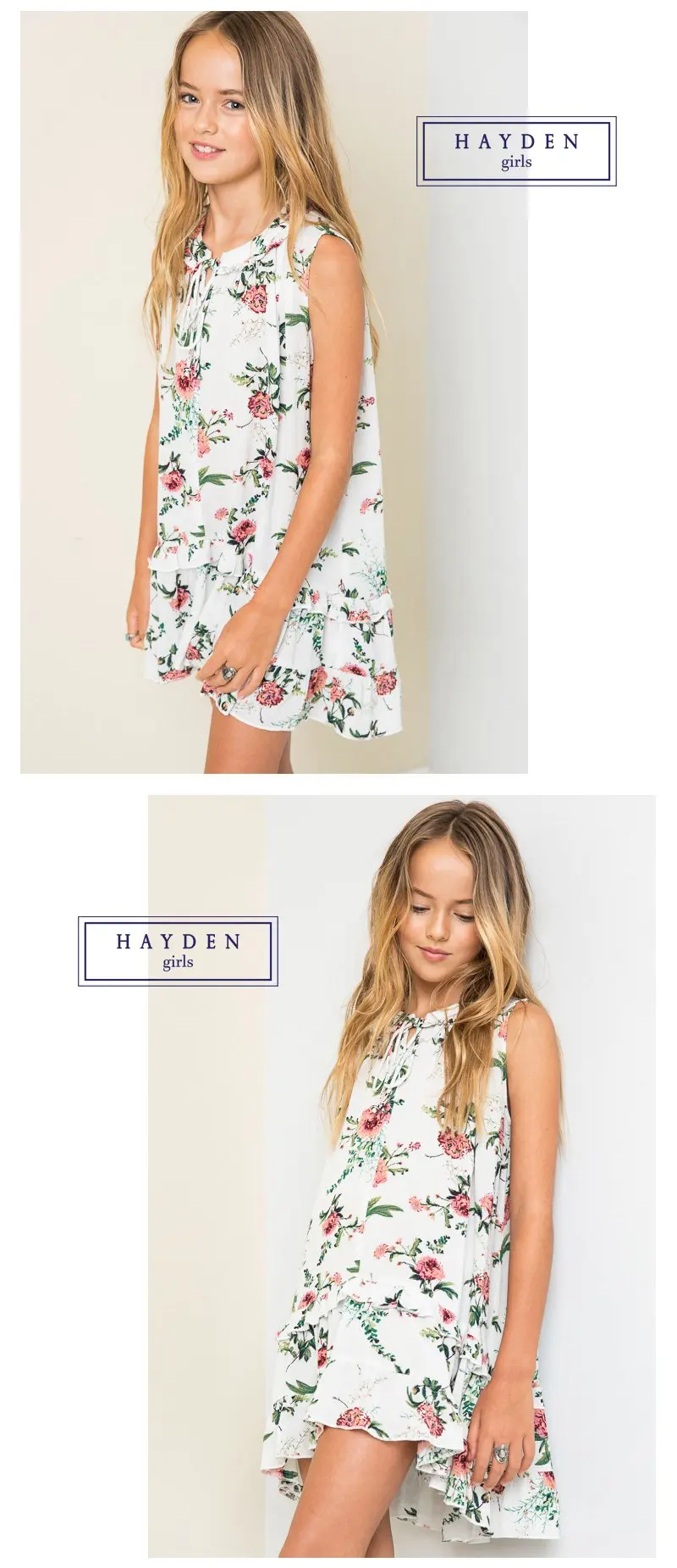 girls floral dress G3660-9