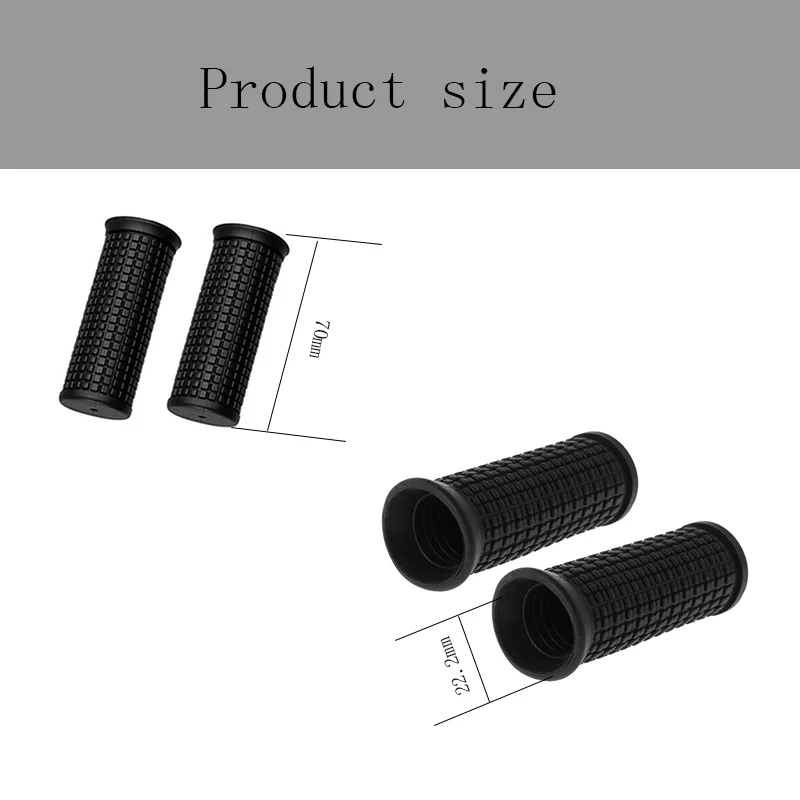 2pcs 70mm Bicycle Grips Short Handle Rubber Non Slip Cycling Scooter MTB Bike Parts AliExpress 18