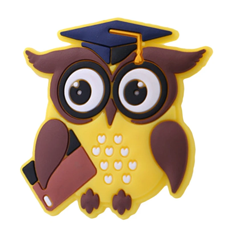 

1PCS Creative Owl Fridge Magnets Silicone Gel for Kids Gift Home Decor Animal Fridge Magnets