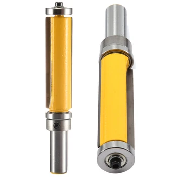 

1/2'' Shank Pattern/Flush Trim Router Bit 2-1/2" Cutter Top&Bottom Bearing Cutter Tool