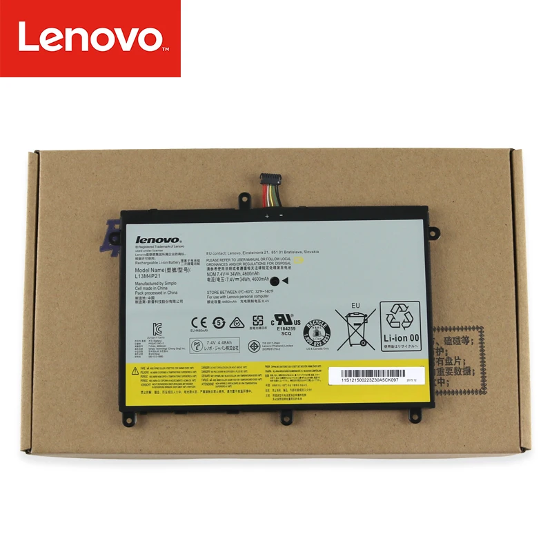 Ноутбук аккумулятор для Lenovo IdeaPad Йога 2 11 20332 2332 20428 Yoga2 7,4 V 34WH L13L4P21 L13M4P21