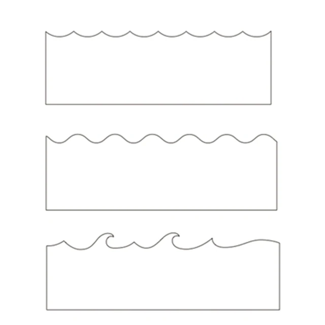 Cloud Wave Line Frame Plastic Stencil For DIY Scrapbooking Decorative Embossing DIY  Cards Crafts Plastic Template Drawing Sheet MB0008T1