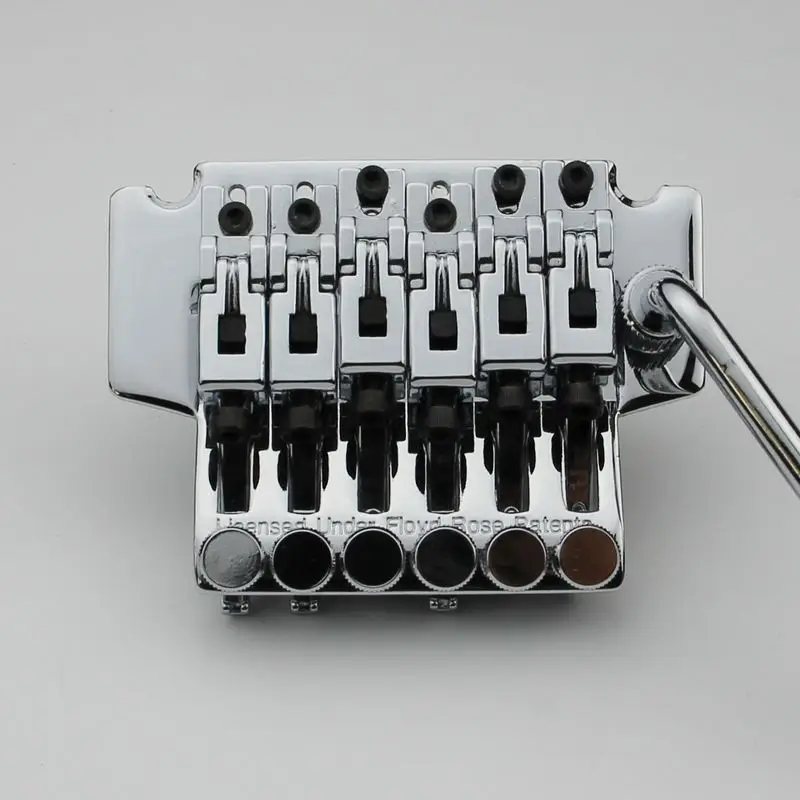 

New Lic Tremolo Guitar Bridge Low-Pro Double Locking Chrom BL-003 Chrome