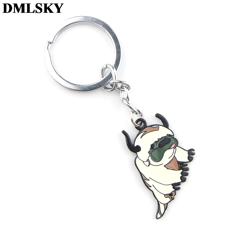 DMLSKY Аватар "Повелитель стихий" Собака сплав брелок для ключей c логотипом отличный подарок для Для женщин Для мужчин сумка брелок-Шарм кольцо для ключей с подвеской бижутерия M3649