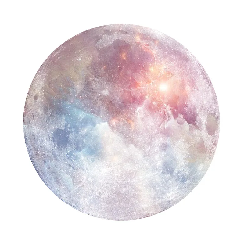 Коврик серии Planet 220x220x3 мм круглый коврик для мыши со стильным изображением земли/Венеры/Марса/Меркурия/Юпитера/Плутона/радужной Луны/черной Луны - Цвет: rainbow moon