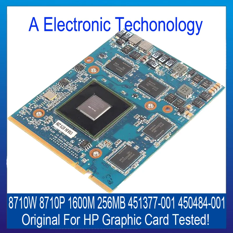 100% Original 451377-001 450484-001 For HP 8710W 8710P 1600M 512MB Graphic Card Video Display Card Working Well Tested