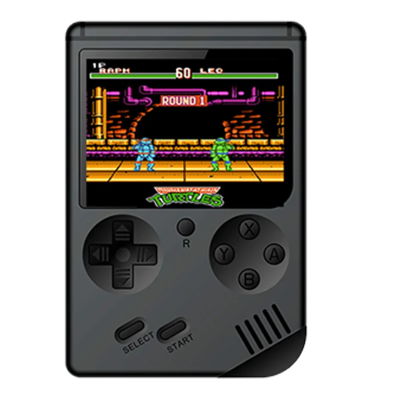 RS6A Ретро игровой консоли Classic Handheld игры игроки Портативный 8-бит 3,0 дюймов Семья ТВ Ретро видео консолей 129 игры для детей