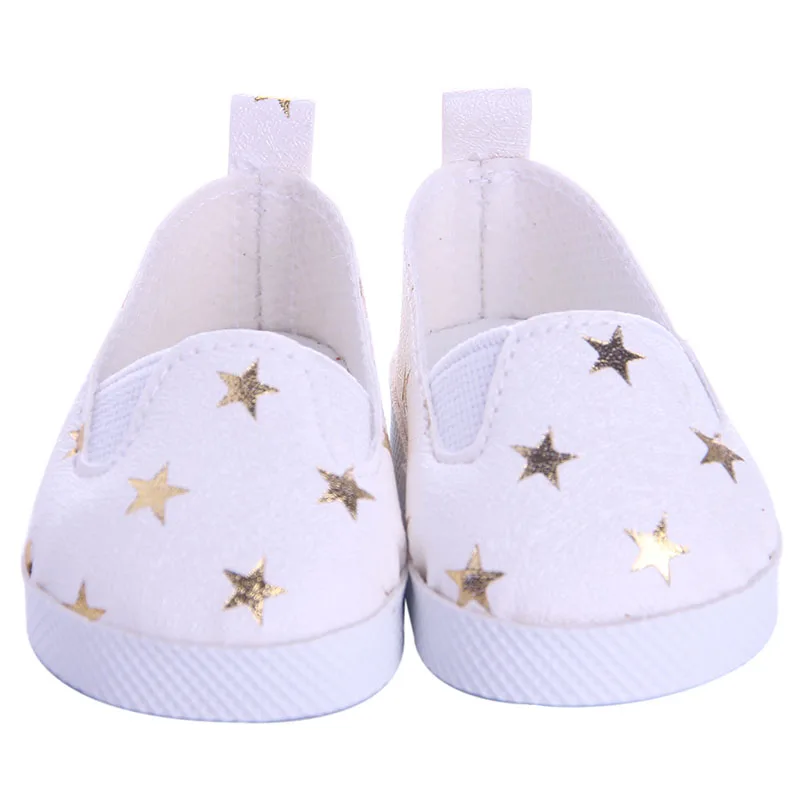 5 стилей звезда шаблон кожаная обувь подходит 18 дюймов американский и 43 см Кукла одежда аксессуары, игрушки для девочек, поколение, подарок на день рождения