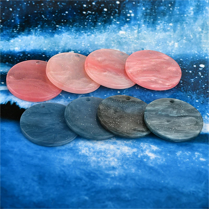 

Wholesale 50pcs 25MM Glitter Round Shape Plastic Acrlylic Necklace Pendants Ornament Accessories Floating Earring Jewelry Charms