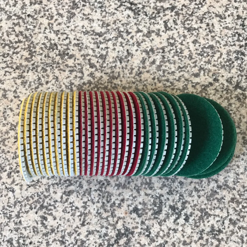 

Diamond Wet Polishing Pad 4 inch (100 mm) for Granite Marble Concrete Stone Abrasive Disc Thickness 3 mm