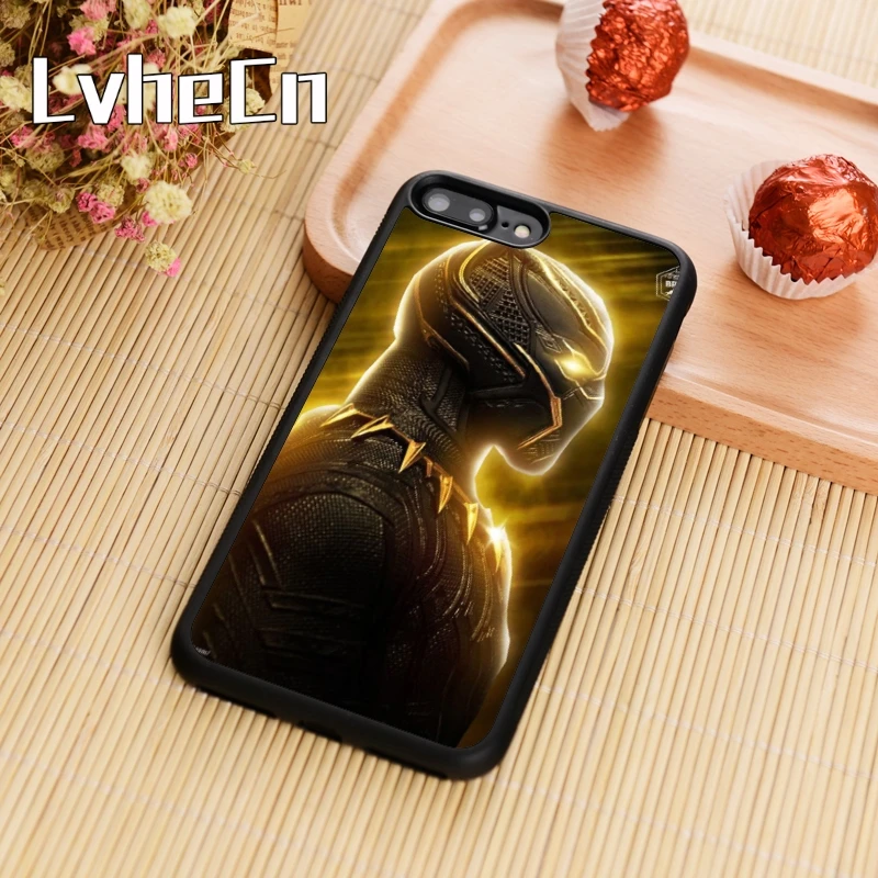LvheCn комиксы Marvel Черная пантера Модный чехол для телефона iPhone 5 6s 7 8 plus 11 pro X XR XS max