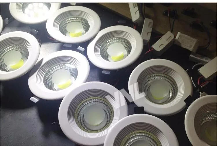 Luz de Teto Frete Grátis Super Bright w - 10 15 85-265 v Dimmable Levou Downlight Recesso Led Down Light Lâmpada Quente Branco Frio 7 9 downlight Recesso LED luz de Teto down