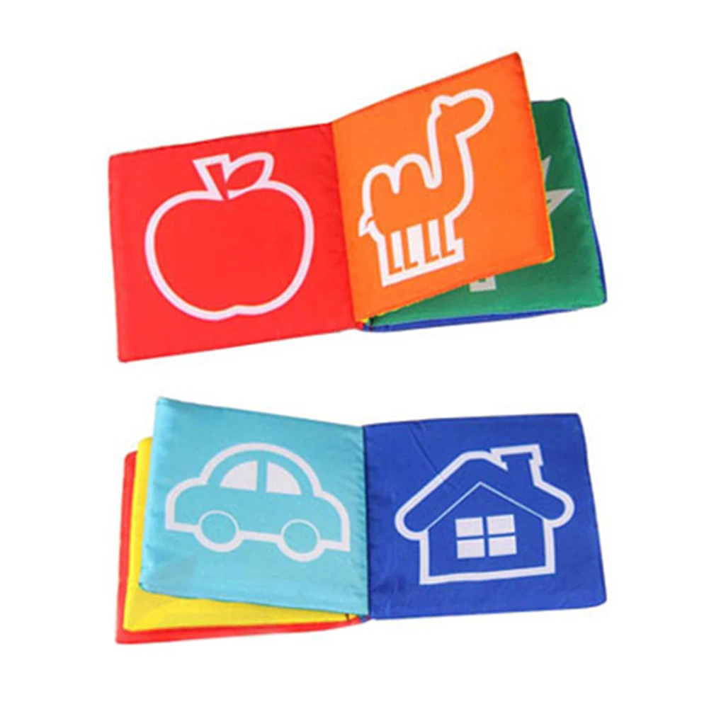 Preto e Branco Educativos para Crianças Pacote de 3 Bebê Pano Macio Livro Crianças Infantil Primeiro Colorido Brinquedos Estimular Visão Presente 4 Online shopping