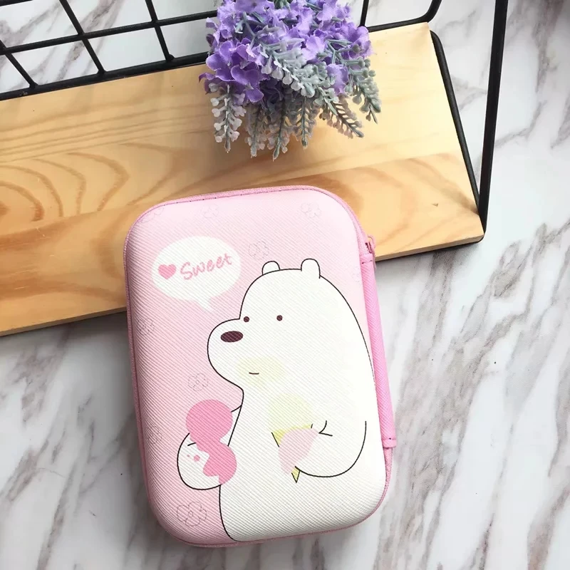 Футляр для наушников Kawaii в виде единорога кота ключей монет кабеля держатель