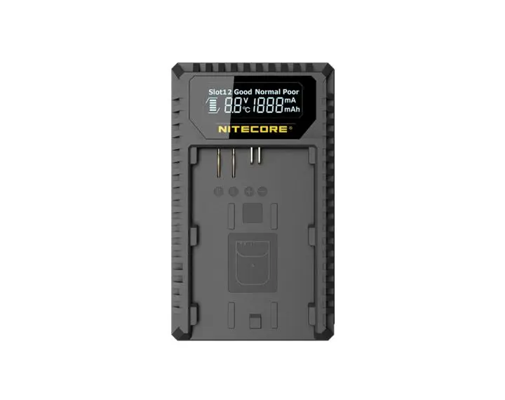 Дорожное зарядное устройство nitecore UCN1 с двумя USB разъемами для Canon EOS LP E6 E6N батарей